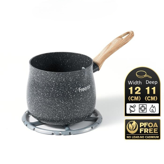 Panci Mini Gemoy MPASI 12cm Bahan Batu Granit Cekung Wajan Anti Lengket Peralatan Aman untuk MPASI B