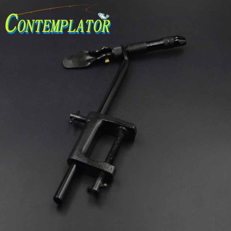 C-Clamp Rotary Fly Tying Vise For Tying Flies Matte Black Fly Tying Tools