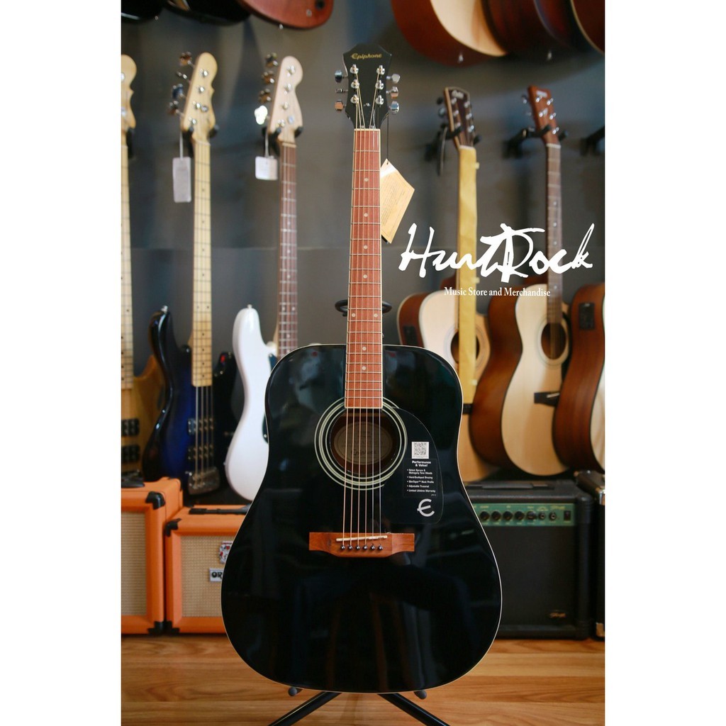 Gitar Akustik Epiphone DR-100 RW Neck Ebony