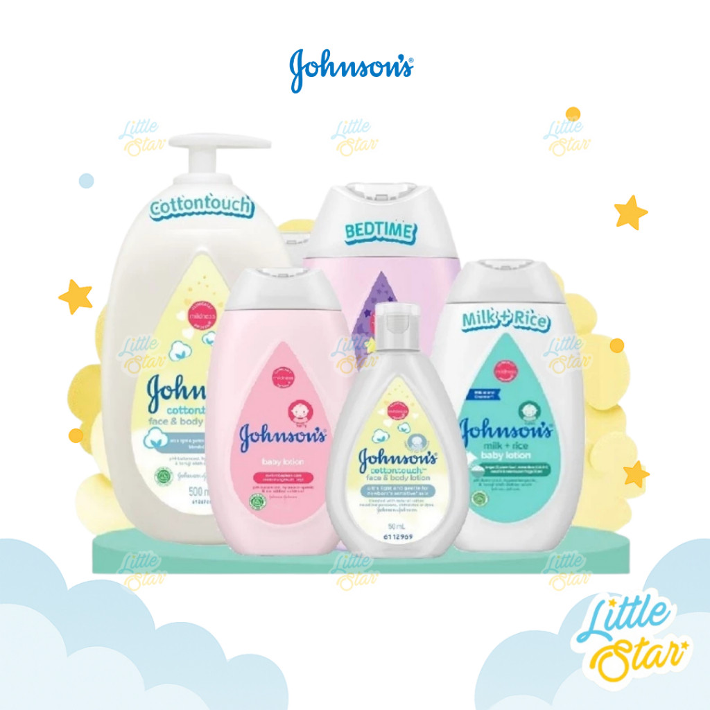 Johnson's Baby Lotion 50/100/200/500ml Losion Skincare Bayi Hypoallergenic