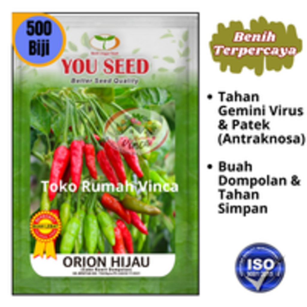 Benih Bibit Cabe Rawit Ijo ORION HIJAU 500s You Seed Tipe Siramos Muda jaya makmur