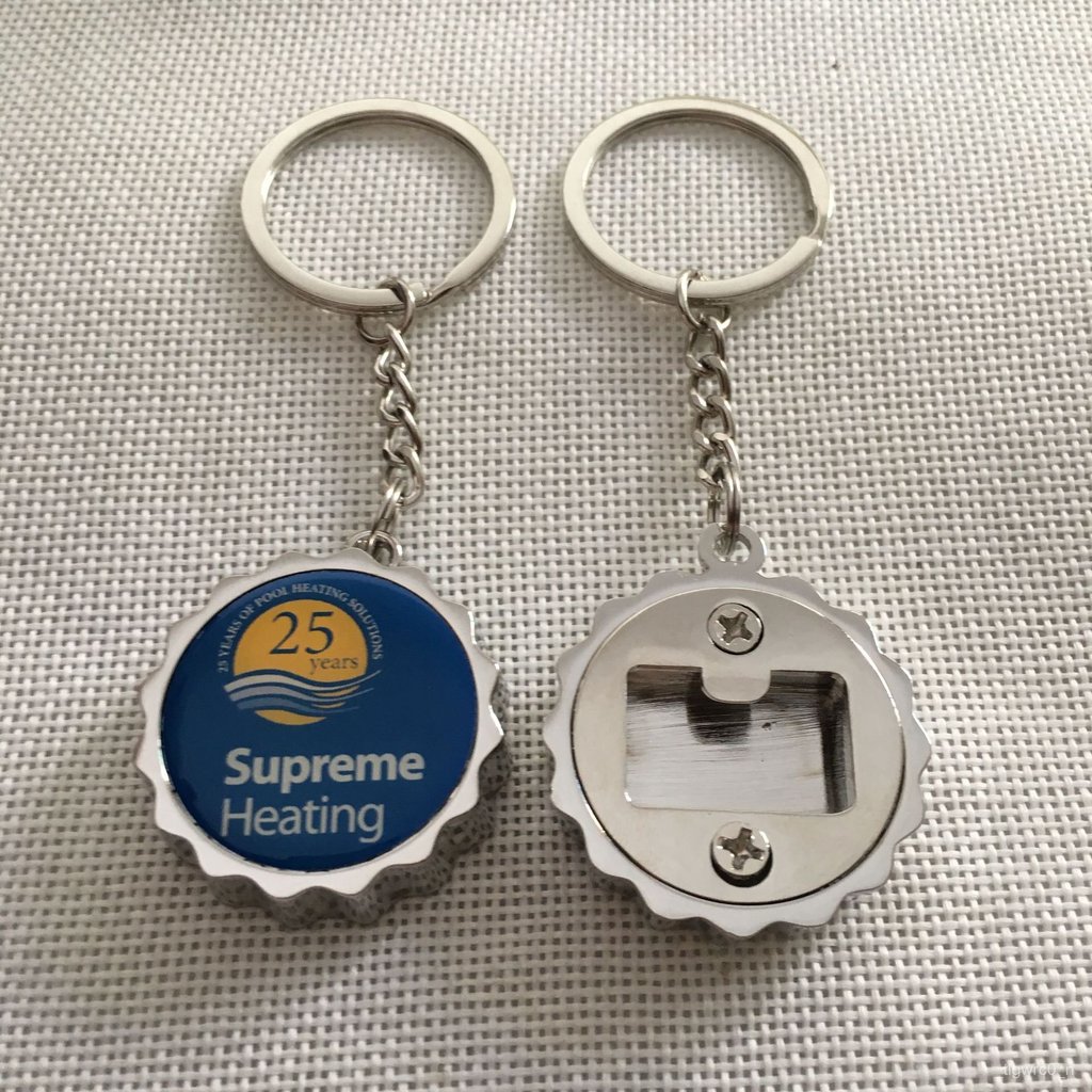 Metal Sticker Epoxy Keychain Custom Key Pendant Factory Custom Creative Bottle Opener Key Gift Custo