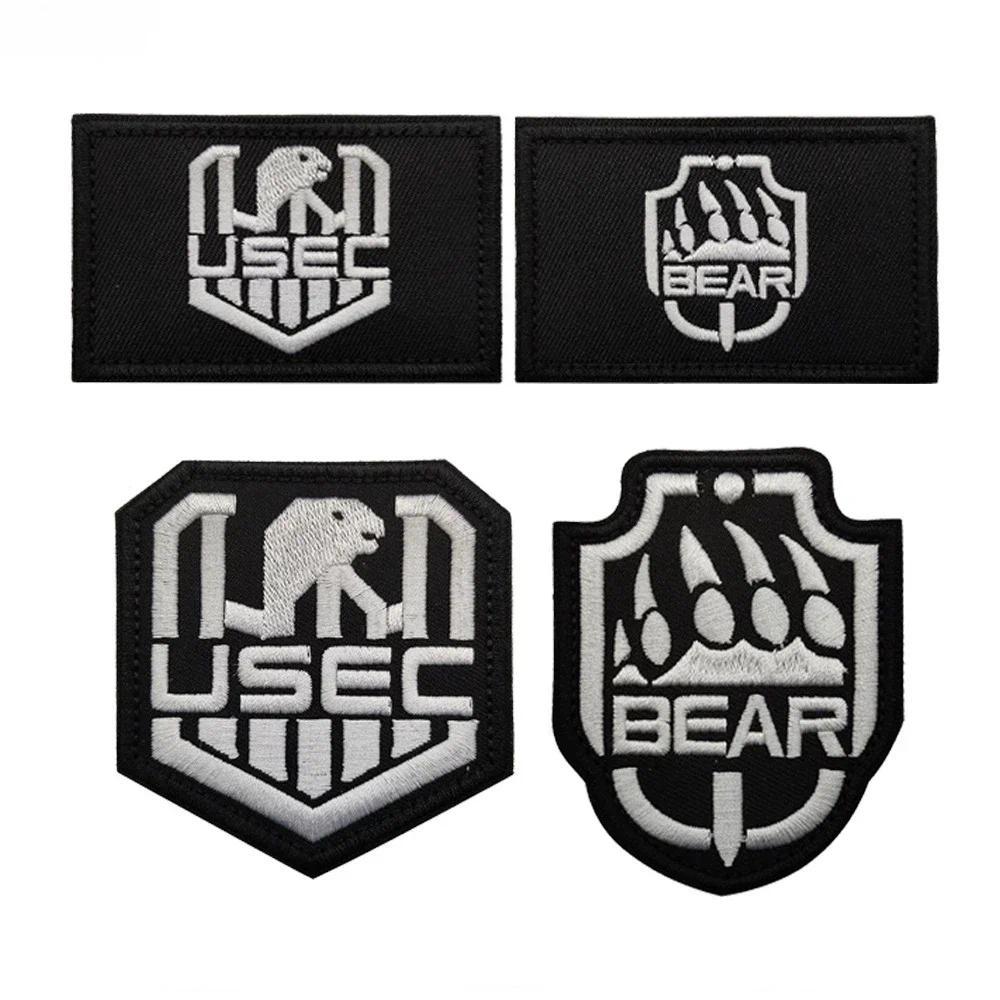 Escape From Tarkov BEAR USEC Patch Embroidered Patches Armband Hook and Loop Morale Badge Fabric Pat