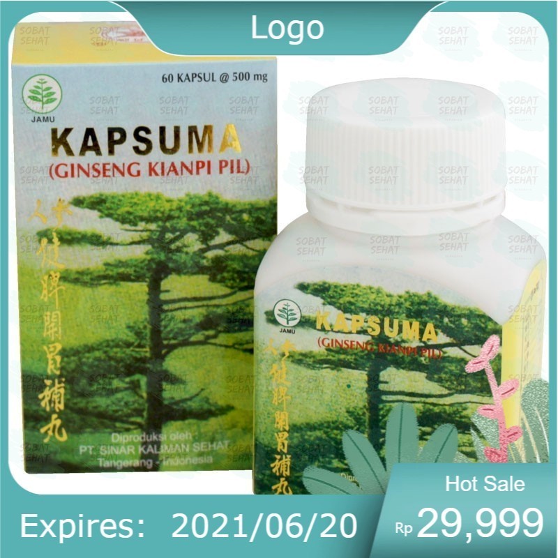 PROMO NEWW STOCK ALL READY SUDAH PALING DIPERCAYA PALING AMPUH  Kapsuma Ginseng Kianpi Pil Isi 60 Ka