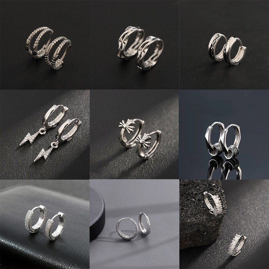 Anting-anting pejantan, tren mode pria, serbaguna, kelas atas, anting-anting eksplosif 2025, tren wa