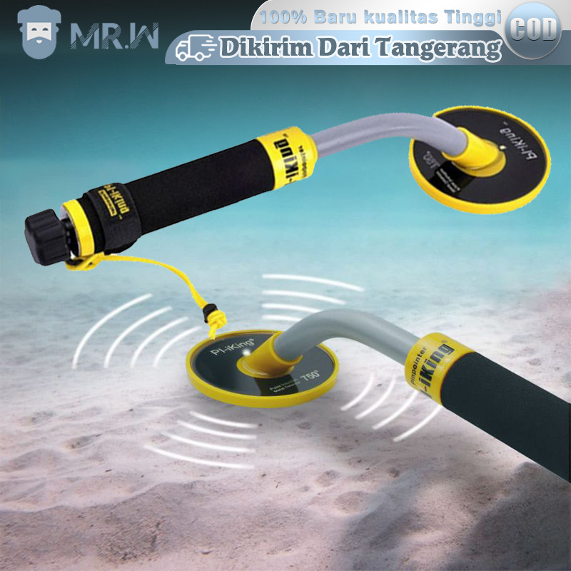 Metal Detector Waterproof Alat Pendeteksi Gold Silver Pi-Iking 750 Detektor Logam 30m Metal Detector