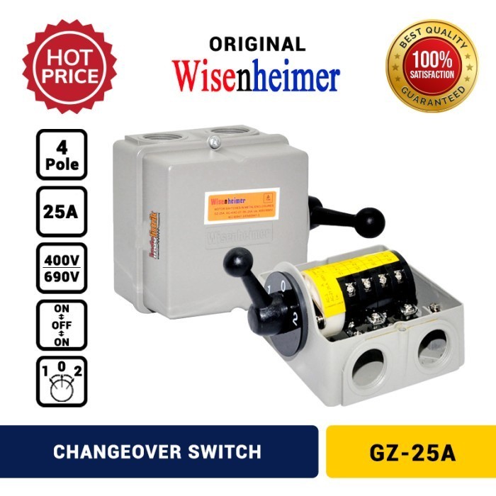 Change Over Switch 4P 25A Wisenheimer COS Ohm Saklar Genset 25 A KUAT