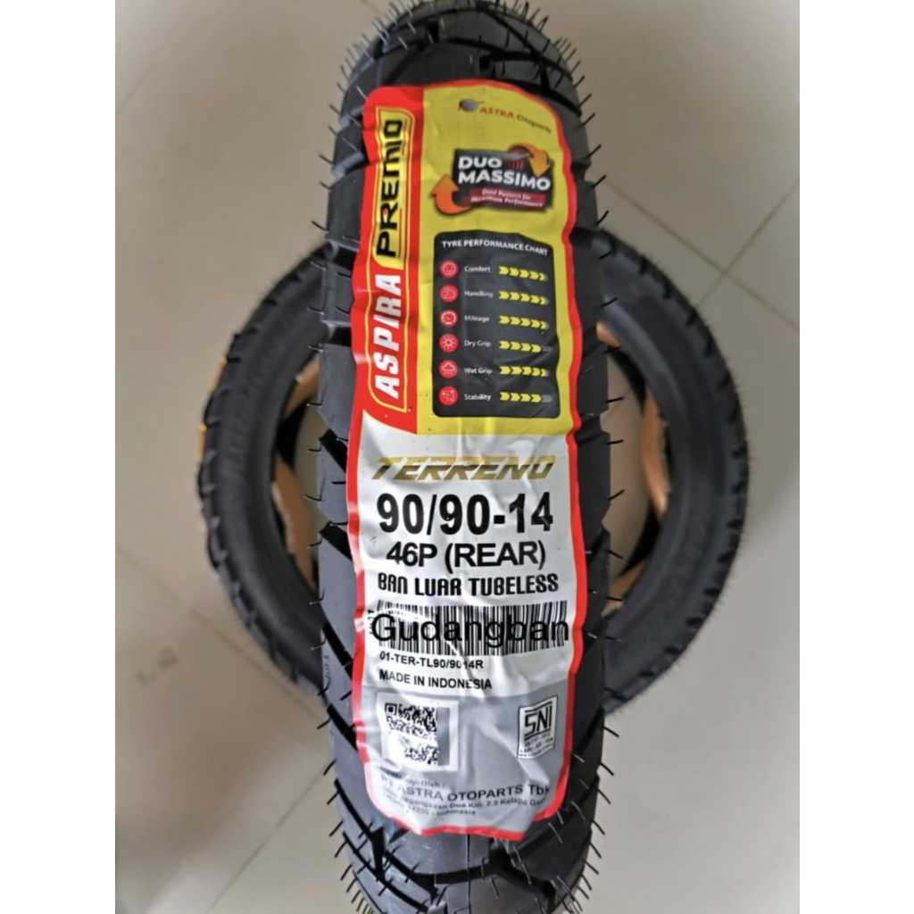 BAN ASPIRA PREMIO TERRENO RING 14 70/90, 80/90, 100/90. RING 17 70/90, 80/90, 110/70,130/70, 140/70