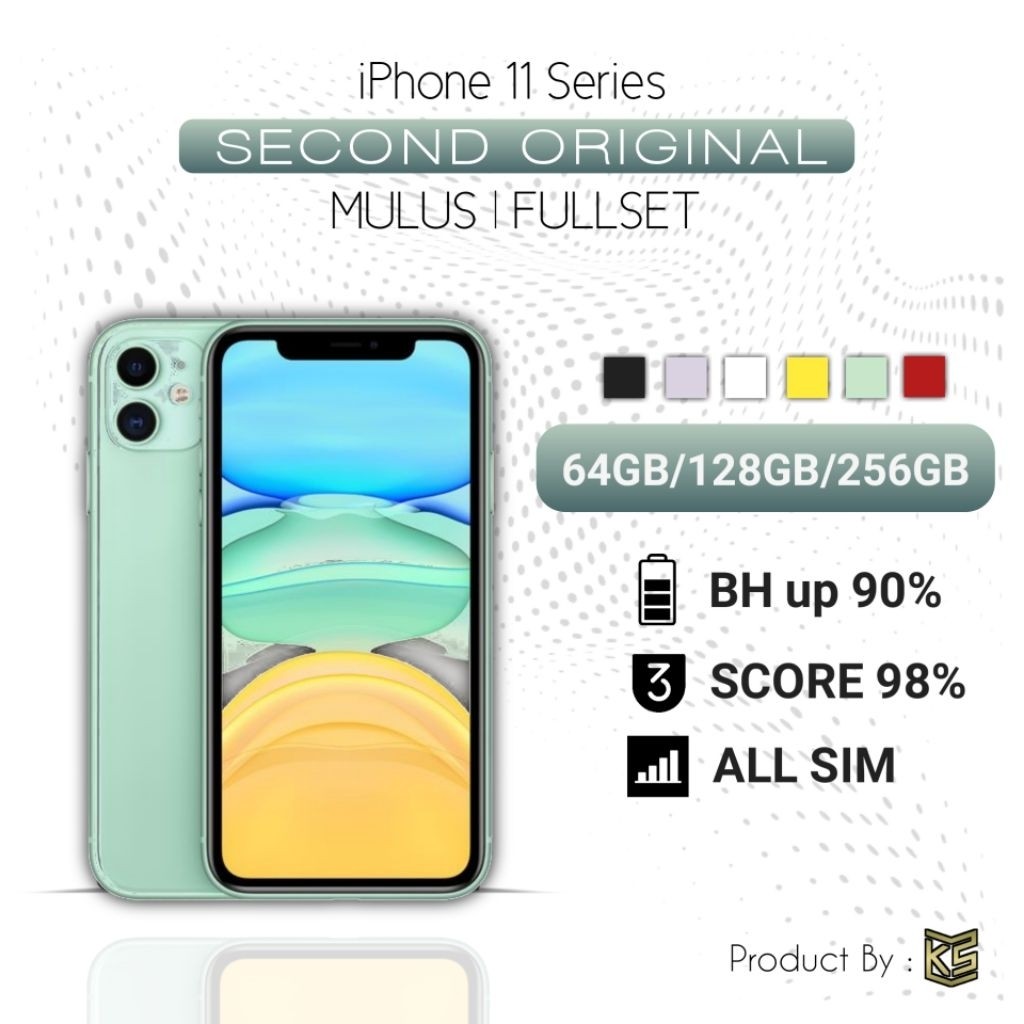 iPhone 11 64gb/128gb/256gb second ori fullset mulus