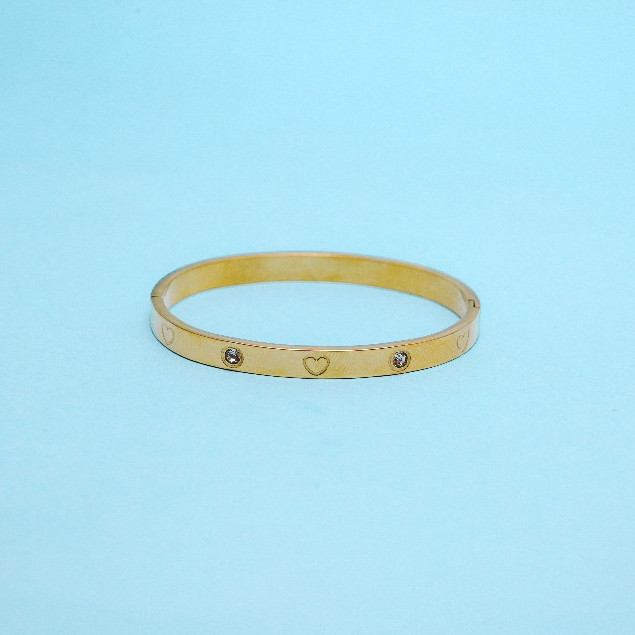 Sade Jewelry - Gelang Titanium Wanita Gold Plated 18k