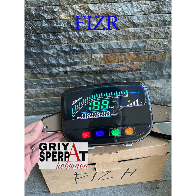 spedometer kilometer f1zr fiz r digital hitam smoke
