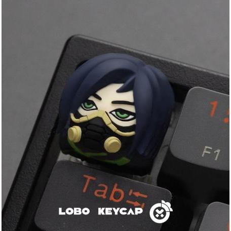 Lobo Viper Valorant Agent Theme Artisan Keycaps Resin Keycap