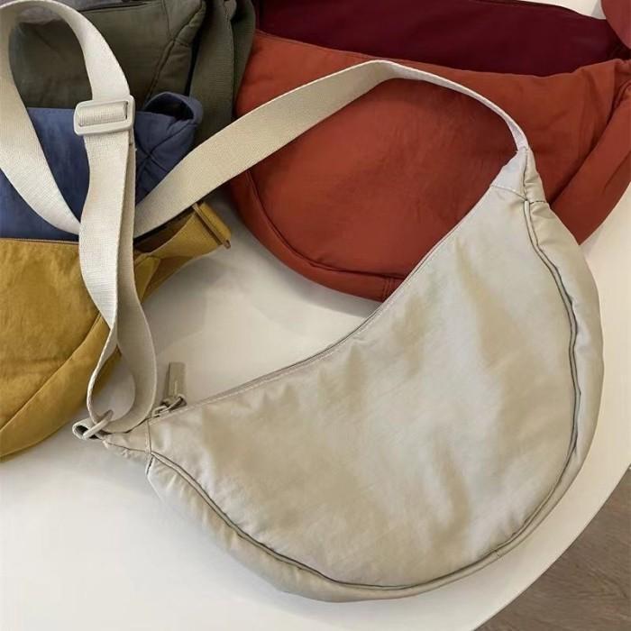 Waistbag ala Uniqlo Tas Selempang bahu sling bag slempang - Cream