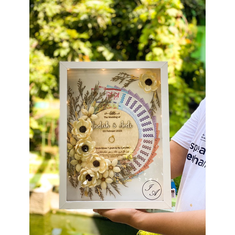 Sehari Jadi MAHAR 40 x 30 - MAHAR MURAH - BINGKAI MAHAR PERNIKAHAN - MAHAR READY - MAHAR RUSTIK - MA
