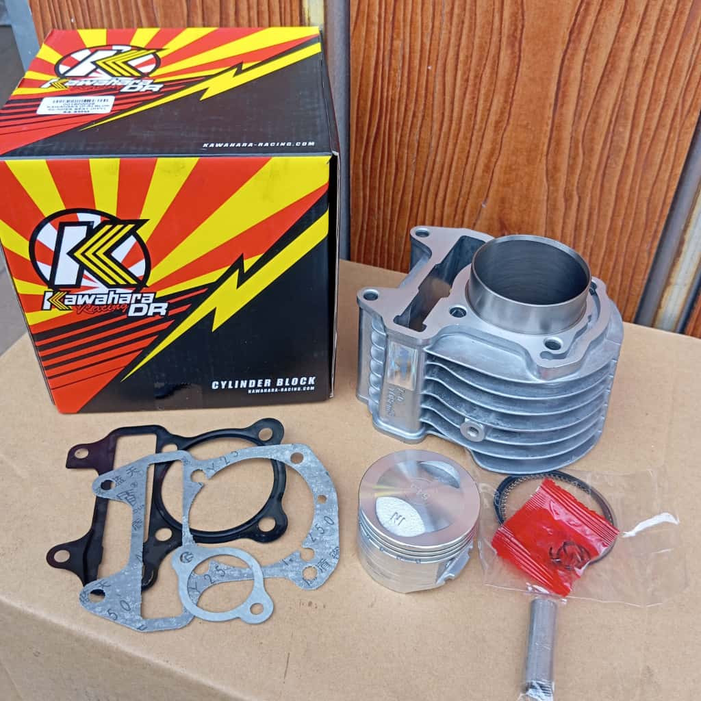 BLOK SEHER/BORING BORE UP BEAT KARBU 54,5MM KVY CYLINDER BLOK HNDA BEAT KARBU 54,5MM KAWAHARA RACING