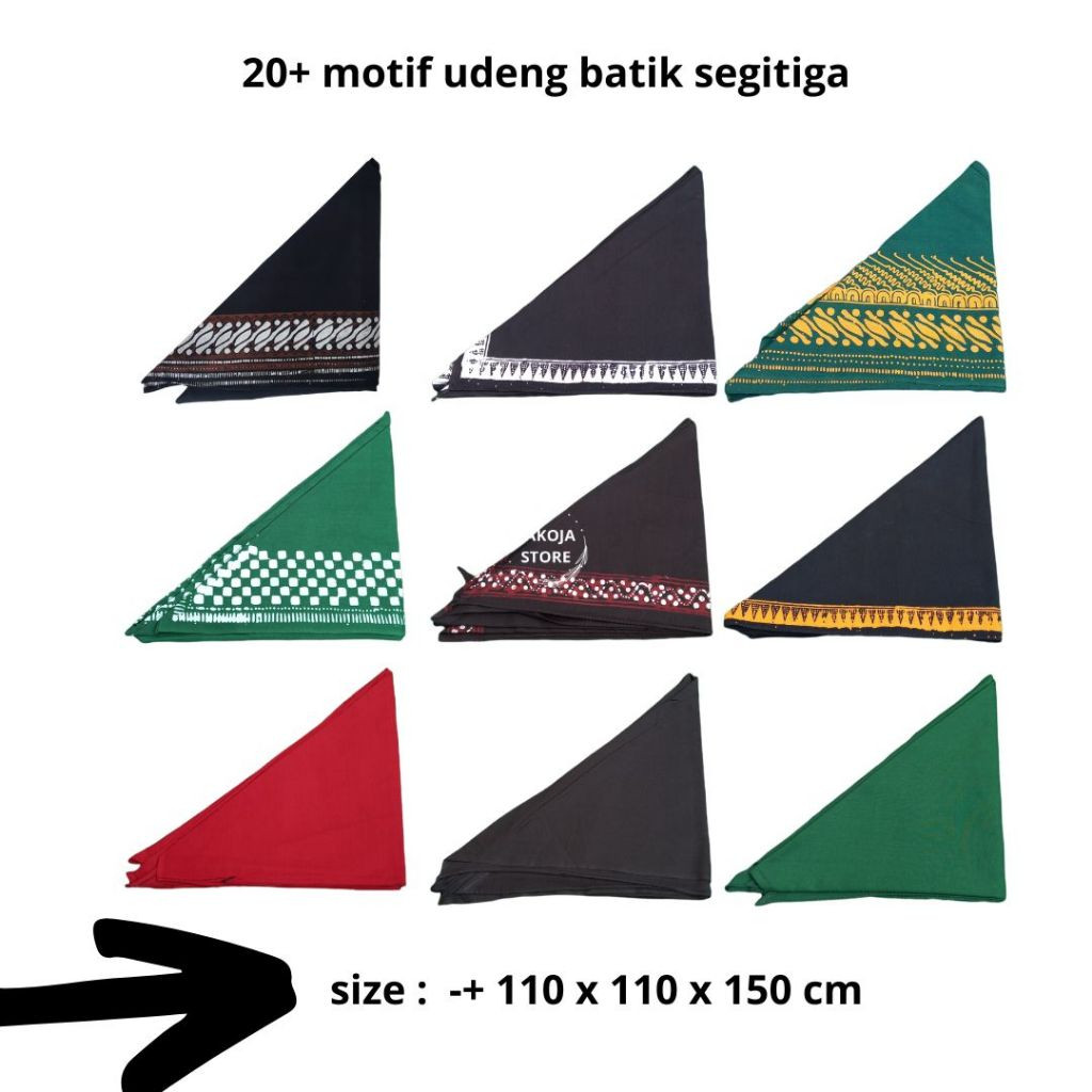 Udeng Jawa Jaranan Iket Kepala Segitiga Alusan Slayer