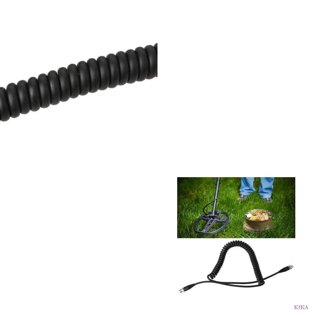 K1KA Metal Detector Power Cord GFX7000 4500 5000 Spring Power Cable for Underground Metal Detector E