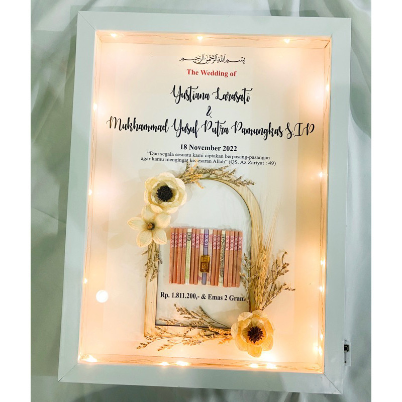 custome 1 Hari Jadi MAHAR 40 x 30 - MAHAR RUSTIK - MAHAR READY - MAHAR MURAH - MAHAR PERNIKAHAN - MA