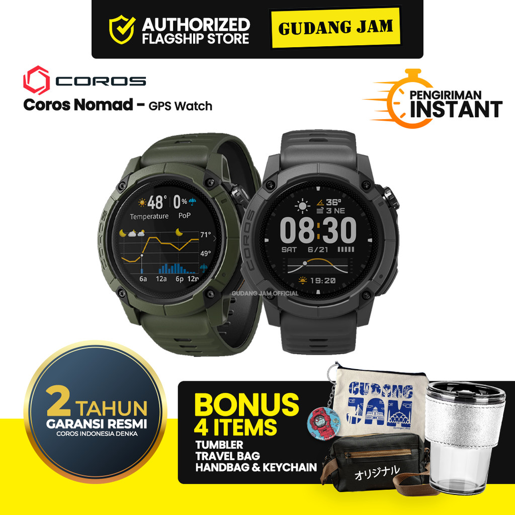 Jam Tangan Smarwatch Coros Nomad Adventure Watch with Built in GPS