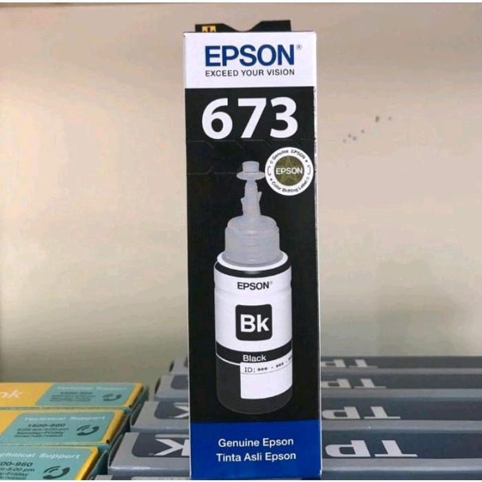 Tinta Epson 673 Original Tinta 673 / T6731/L800 ORIGINAL Printer Toner - Hitam