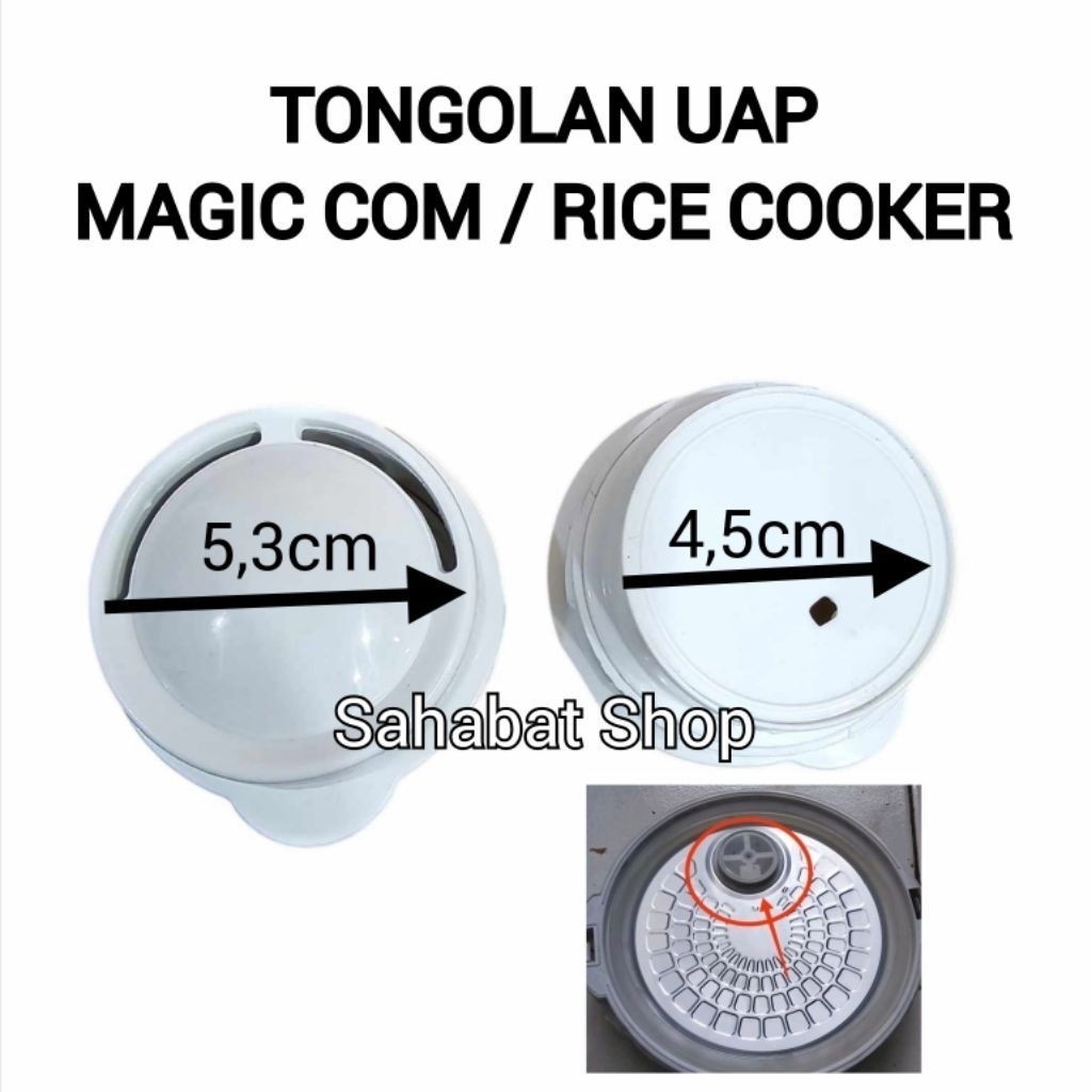 Tongolan Pengeluaran Uap Rice Cooker / MAGIC COM COSMOS MIYAKO Universal