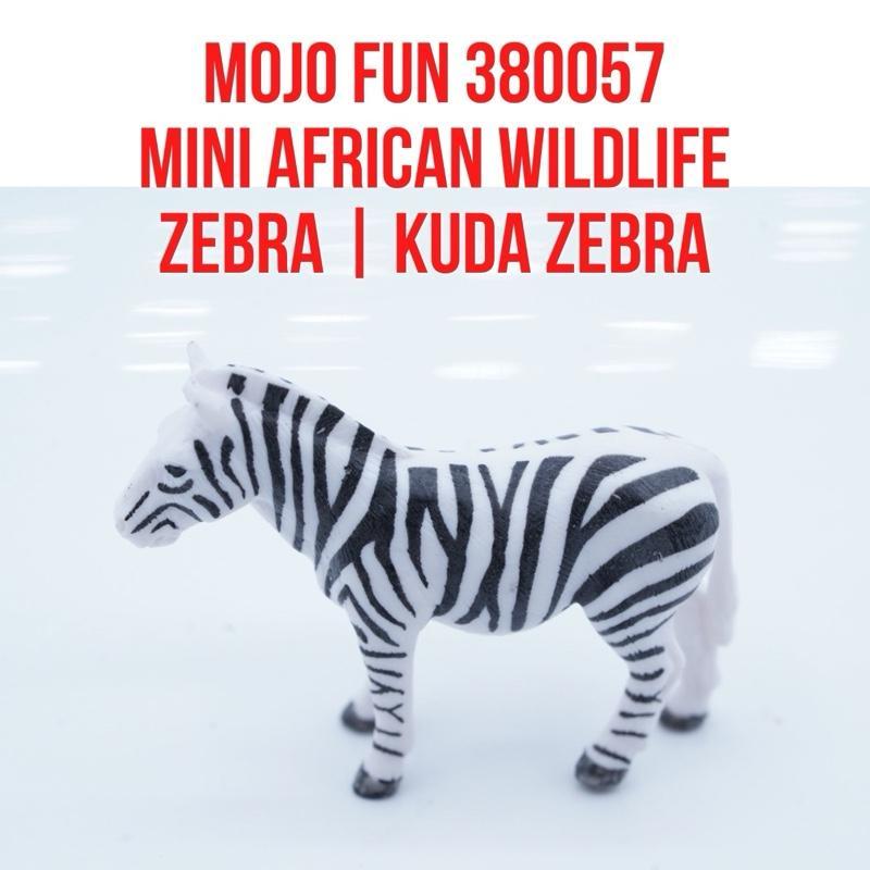 MOJO Fun 380057 Mini African Wildlife | Zebra Horse Kuda Loreng  Equus Quagga  | Ukuran Kecil | Main