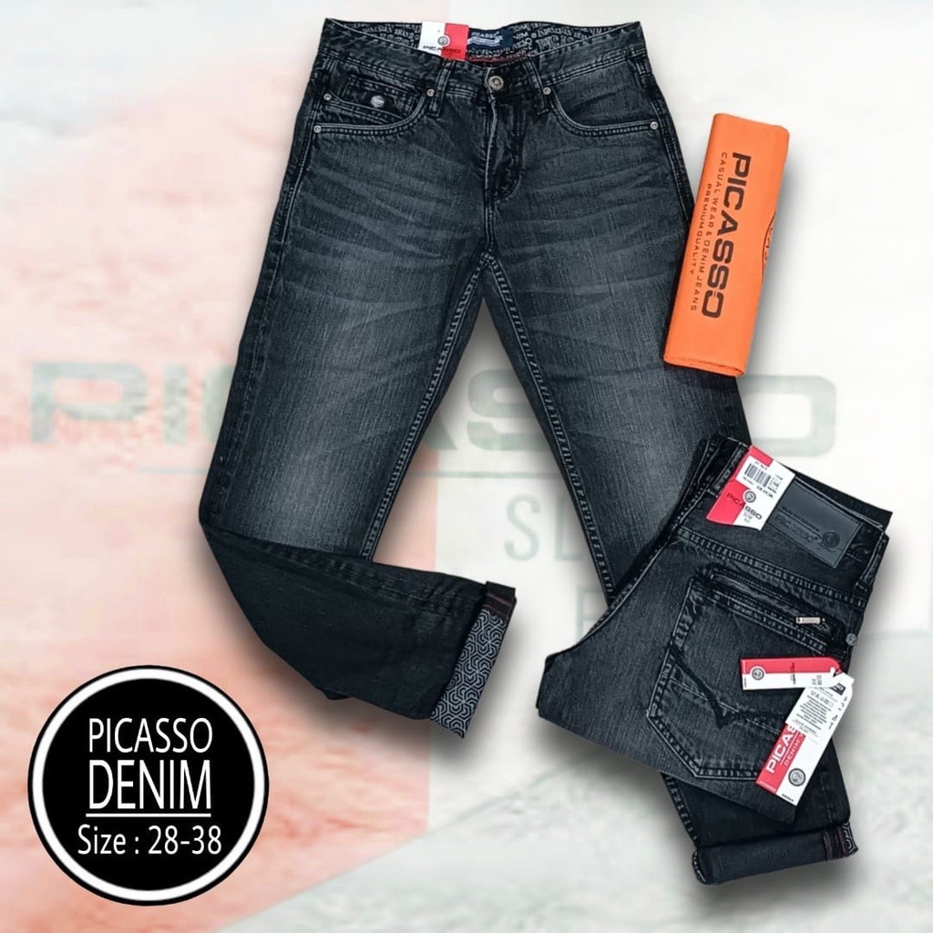 celana jeans pria picasso panjang | picasso jeans