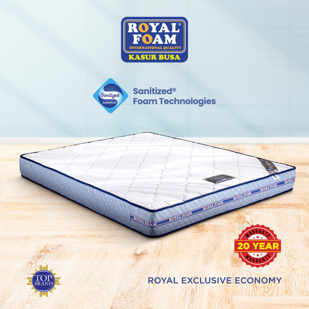PROM Kasur Busa Royal Foam Royal Exclusive Economy WH Blue ( REE Esteem )