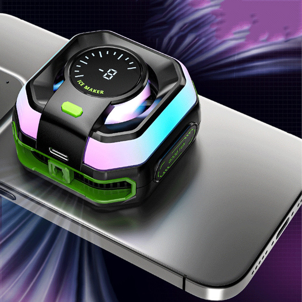 JS86 Ai Fan Cooler HP Dengan Lampu RGB, Pendingin Gaming Handphone Efisien