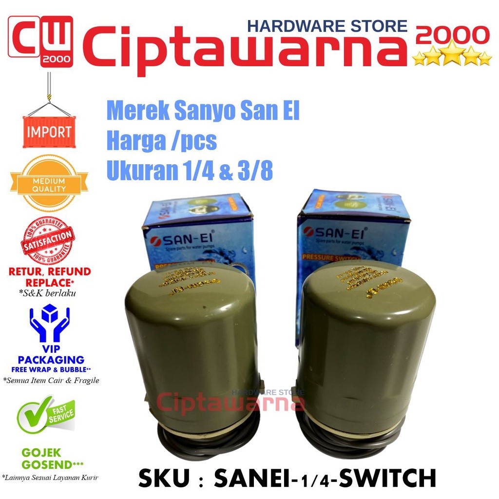 Pompa Air Otomatis Pompa Listrik Sanyo San EI