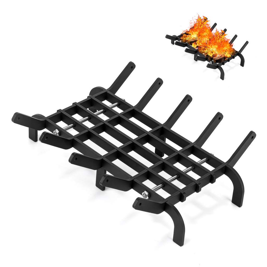 Fireplace Log Grate Fireplace Grate 16 inch Heavy Duty Fireplace Pit Grill Grate