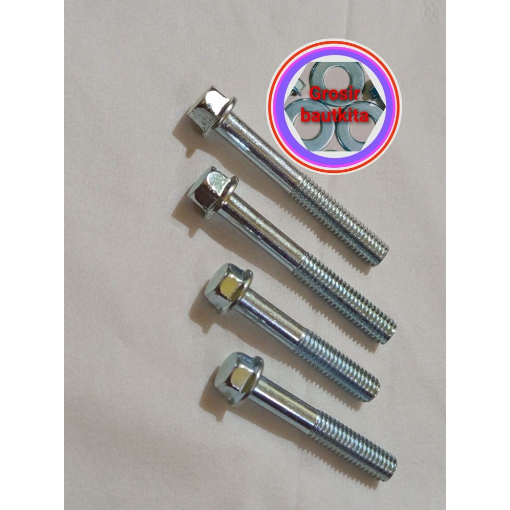 BAUT 8, BAUT BLOK MESIN, BAUT CVT, BAUT FLANG, BAUT TOPI, BAUT PAYUNG, BAUT KUPING, M6*30.M6*35.M6*4