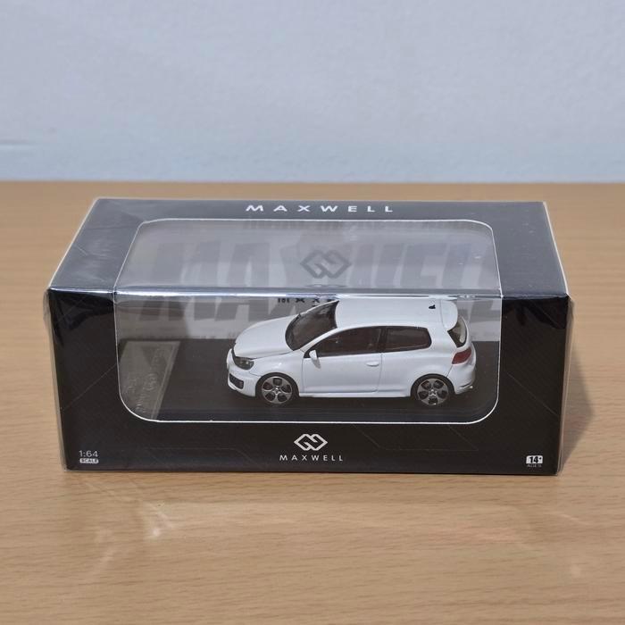 Maxwell VW Volkswagen Golf GTI MK6 White Diecast Koleksi Mobil Mainan Mini Scale 1/64 Hotwheels Lang