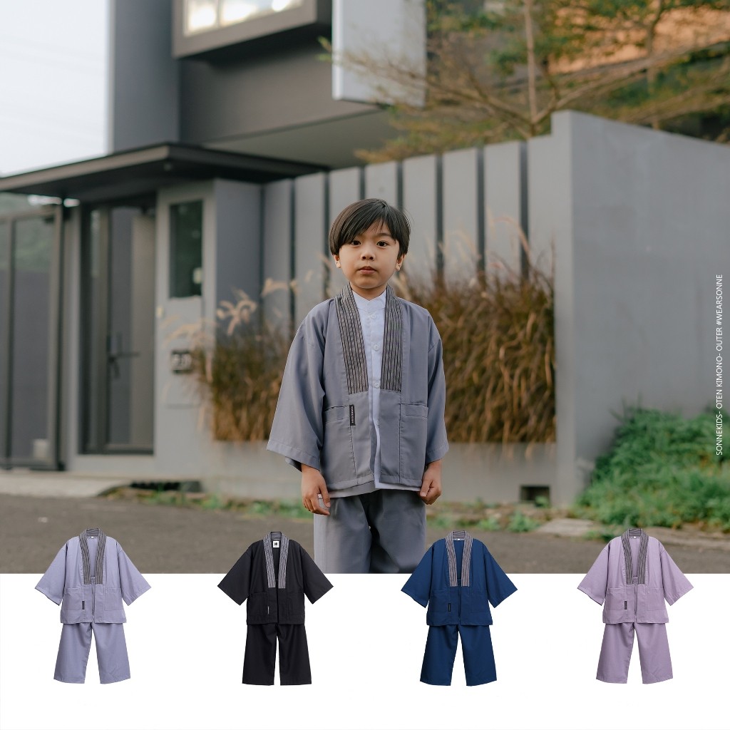 KIKKI SHOP SONNE- Oten Kimono- outer anak laki- kimono anak laki-laki - yukata anak