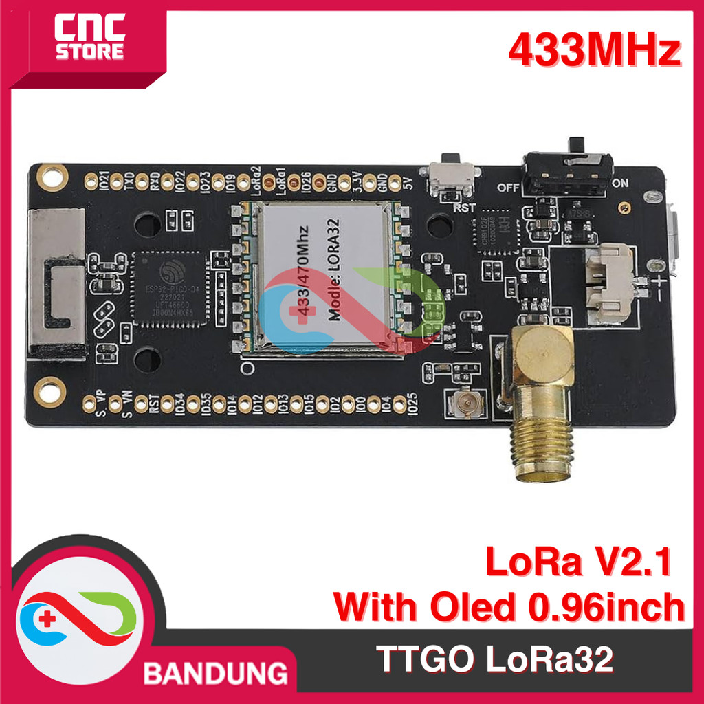 LILYGO TTGO LoRa32 LoRa V2.1 915MHz 433MHz ESP32 OLED 0.96 WIFI BLE-433mhz