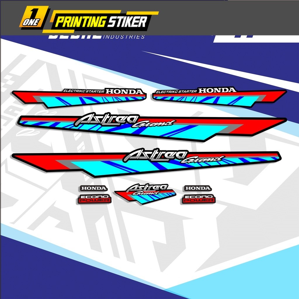 Striping Astrea Grand Variasi 1993 Stiker Astrea Grand Motif Klasik Original Lis Astrea Grand Bulus