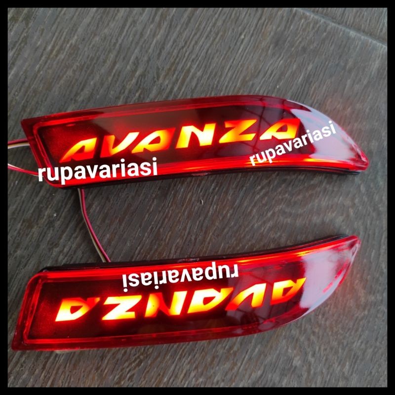 [yooyoo sparepart] reflektor mata kucing bumper bemper belakang all new grand new avanza 2012 sampai