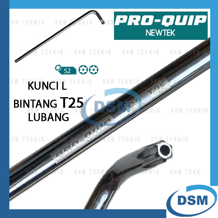 PRO-QUIP PROQUIP KUNCI L PANJANG BINTANG SATUAN TAMPER TORX T25 T 25 STAR EXTRA LONG CRV