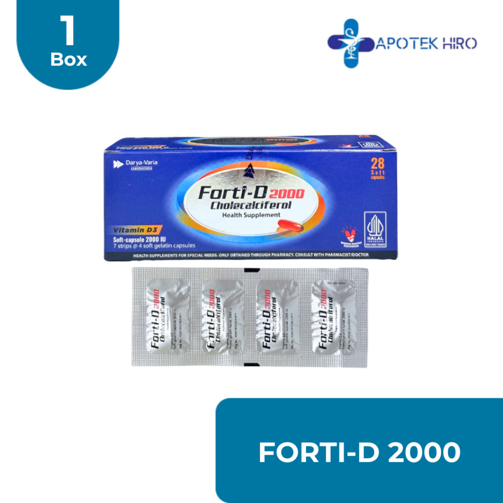 Forti-D 2000 IU Suplemen Vitamin D3 2000 IU