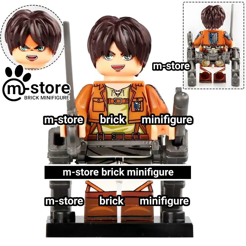 mainan kreatif edukatif attack on titan eren yeager eren jaeger