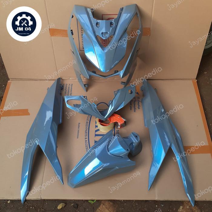 Cover body halus motor honda beat fi new esp led deluxe 2020-2022 warna nardo lembayung biru