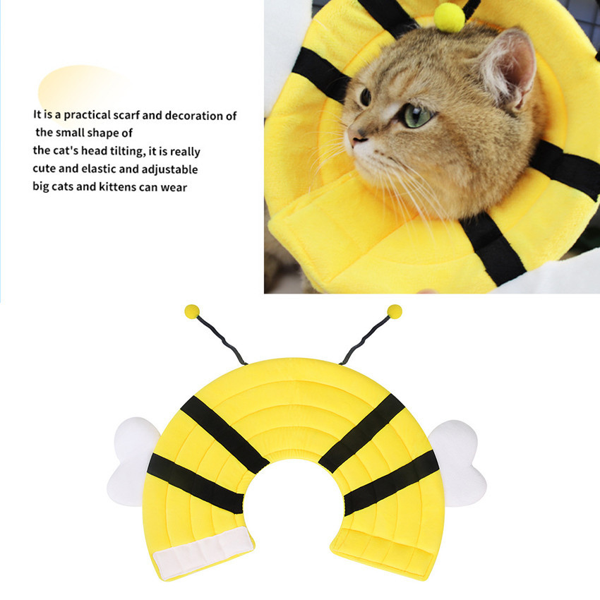 Pet Cone Kain Dog Cat Neck Protective Cone Corong Elizabeth Collar Anjing Kucing Collar Steril