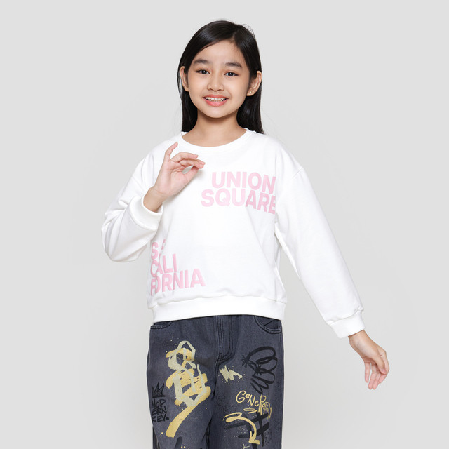Nevada Sablon Sweater Anak Perempuan 123080283