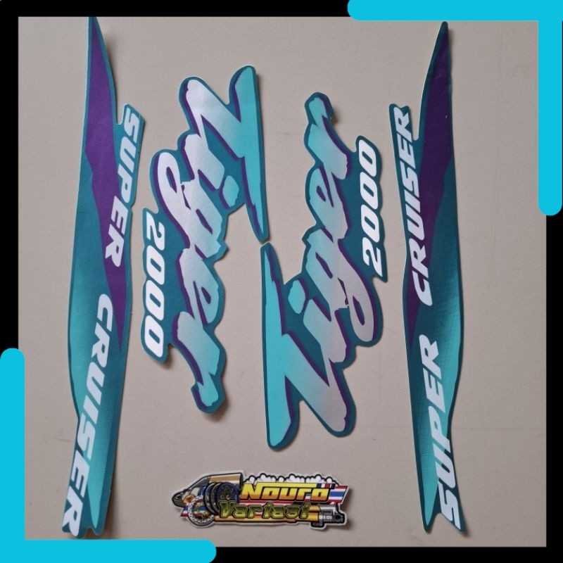NV striping honda tiger 2000 kualitas biru ungu