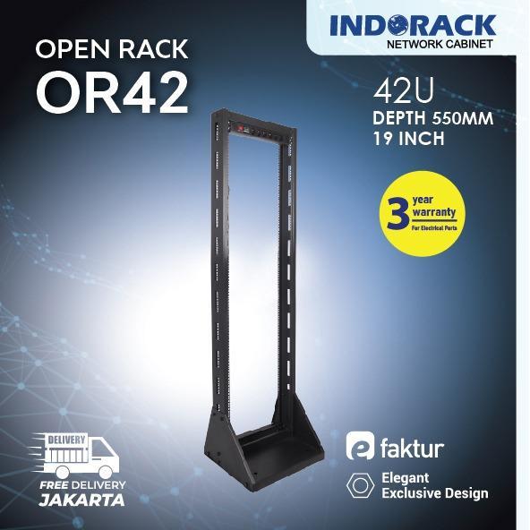 OR42 - 42U Open Rack 19" - INDORACK