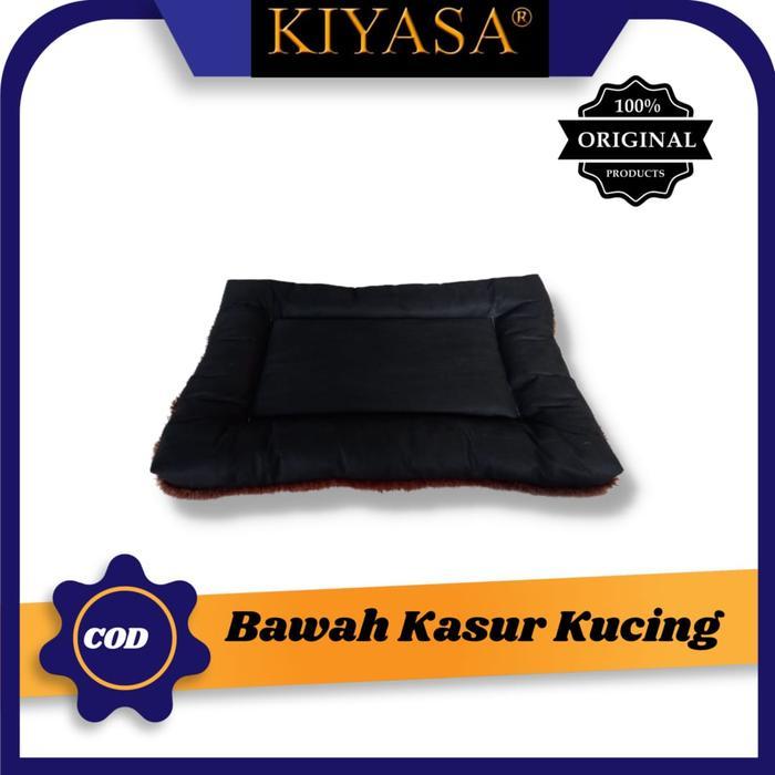 Kasur Kucing Bulu Premium / Kasur Kucing Jumbo Empuk / Tempat Tidur Kucing Bulu Lembut - KUNING KUNY