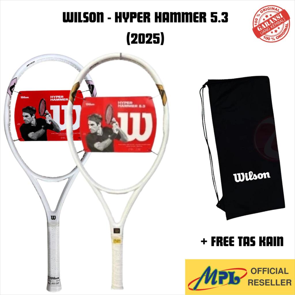 RAKET TENNIS WILSON HYPER  HAMMER 5.3 (2025) + TAS KAIN