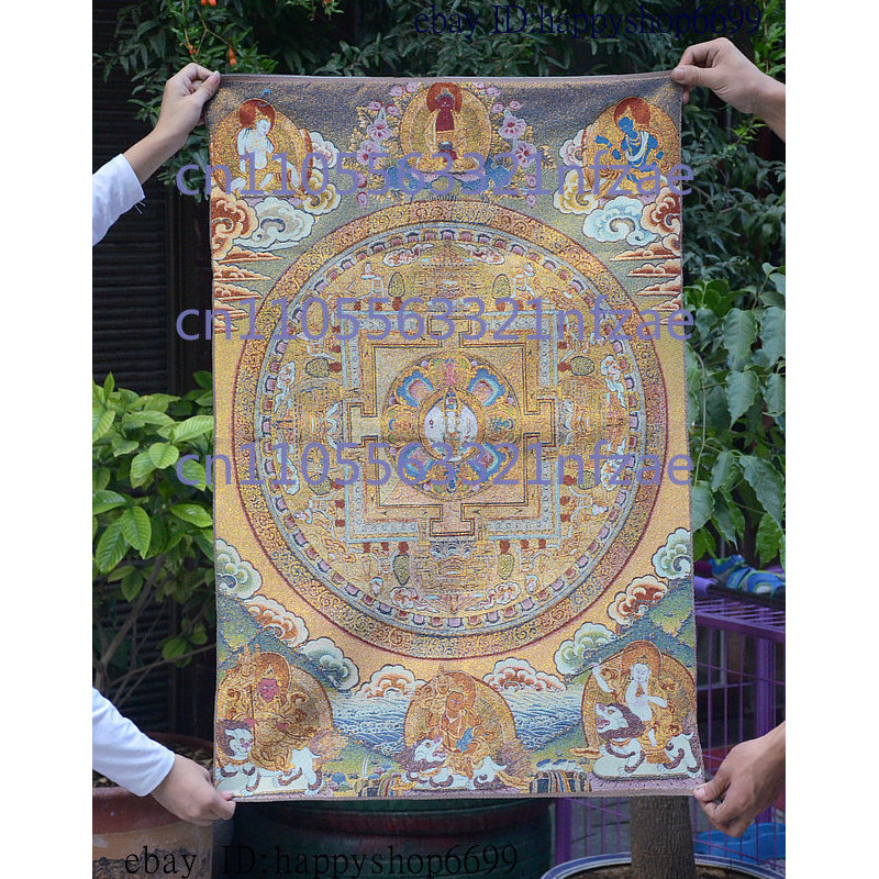 36 Tibeten Buddhism Silk Cloth Buddha Thangka Painting Mural