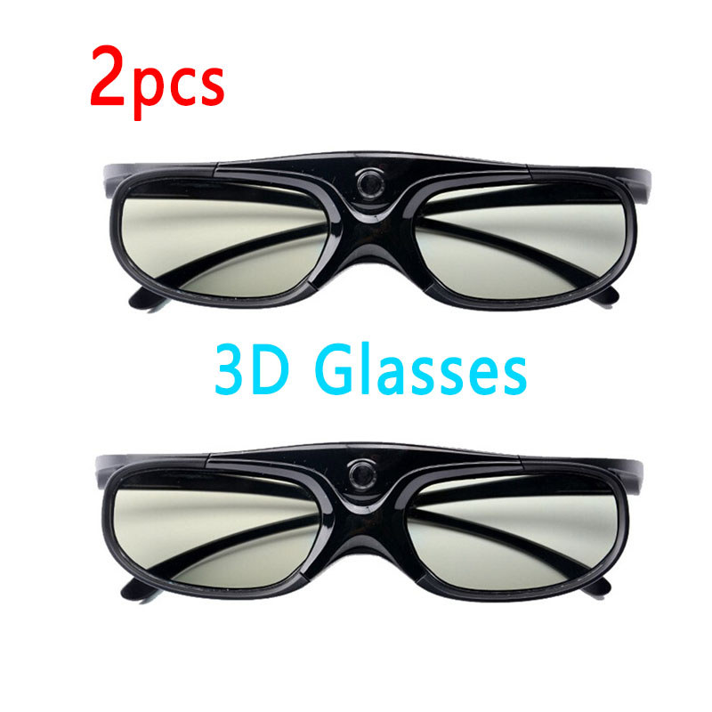 2PCS/1PC 3D Universal Glasses For Xgimi Z3/Z4/Z6/H2 Nuts G1/P2 Active Shutter 96-144HZ Reargeable Be
