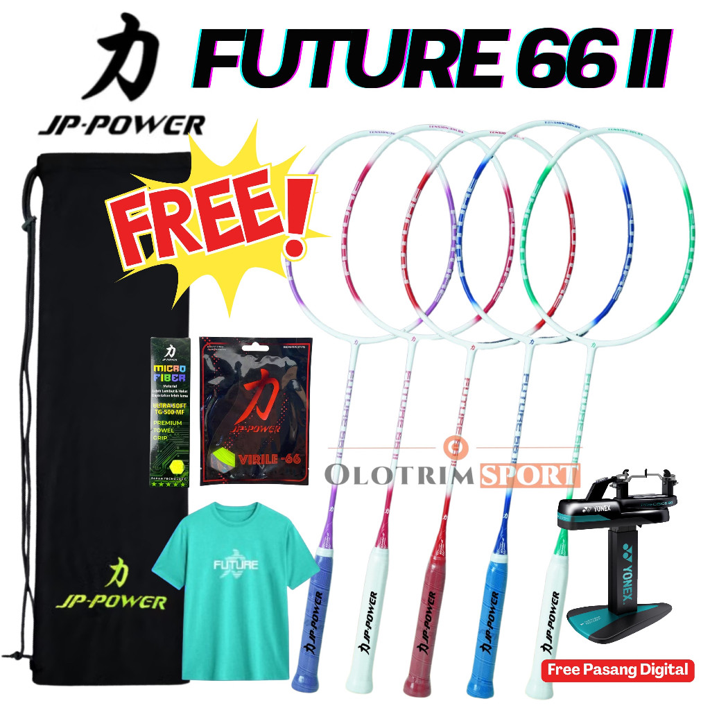 Raket Badminton JP POWER FUTURE 66 ii 2 JPPOWER 100% ORIGINAL JP POWER